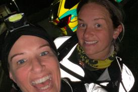 The pair successfully completed a night run on Woodbury Common