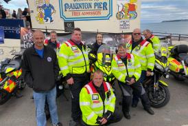 Pictured here are some of the Devon Freewheelers volunteers at the English Riviera Bike Night