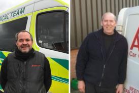 Charity 'diamonds': Paul Richards, left, and Andy Hutchings