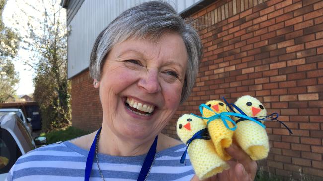 Catherine Parsons with some of her creations that raised funds for the Devon Freewheelers 