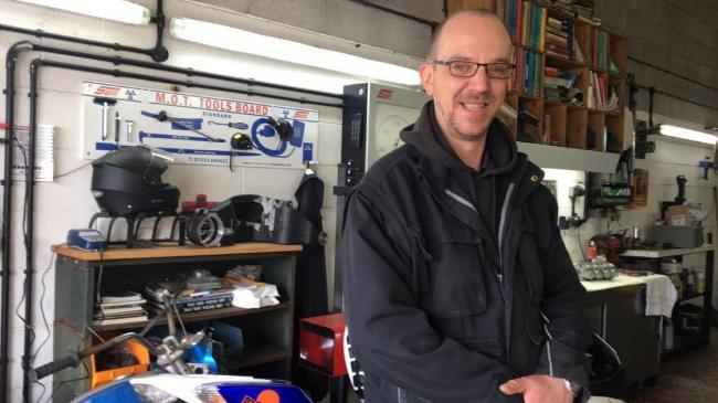 Jessi Little, owner at BJS Engineering, in Offwell, East Devon, for the last four years has waived his MOT fee for the Honiton-based charity’s motorbikes.