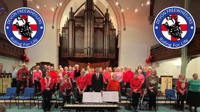 The Taunton Good Afternoon Choirs’ members voted their fundraising concerts and events would this year aid the Devon Freewheelers blood bikes and Refugee Aid from Taunton (RAFT).
